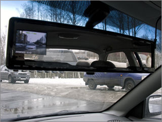 вид видеорегистратора MDVR CRX-2002 с водительского места